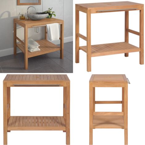 Waschtischunterschrank Massivholz Teak 74x45x75 cm - Waschtischunterschrank -  Waschtischunterschränke - Home & Living
