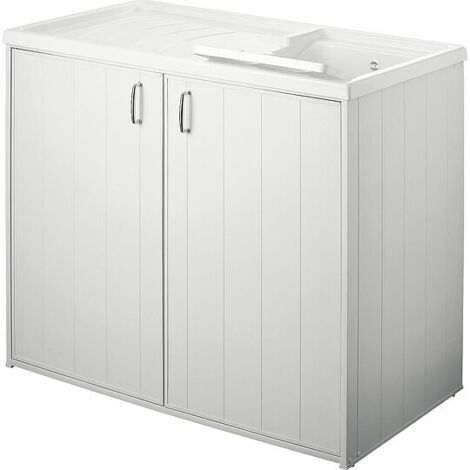 Waschtrog mit Unterschrank mit 2 Türen, 1009 x 600 x 925 mm