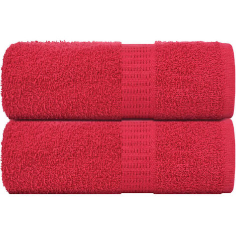 Waschtücher FROGN 2 Stk. Rot 30x30 cm 360 g/m²