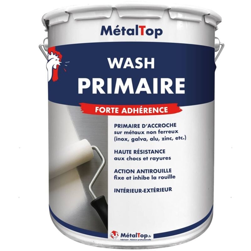 Metaltop - Wash Primaire - Pot 1 l - 7040 - Gris fenêtre