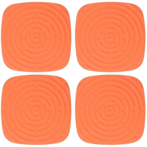 Washable Chicken Nesting Mat, 4 Pieces, Chicken Nesting Pads, Nesting Box for Laying Eggs, Orange