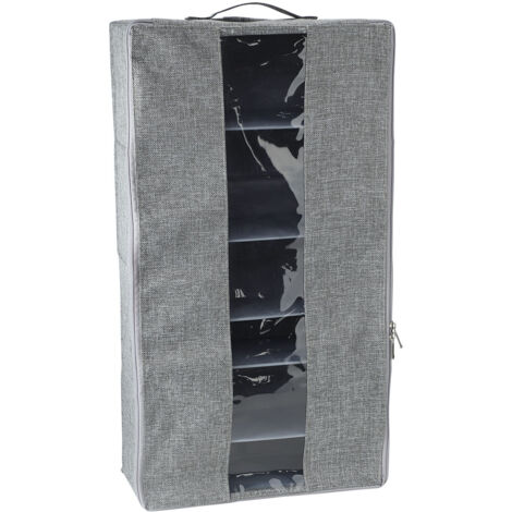 Washable Cotton Linen Six Grid Shoe Box