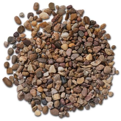 Washed Gravel Bulk Bag 850 kg Horticultural Grits and Sands - Washed 10 mm Quartzite Gravel - L100 x W100 x H80 cm