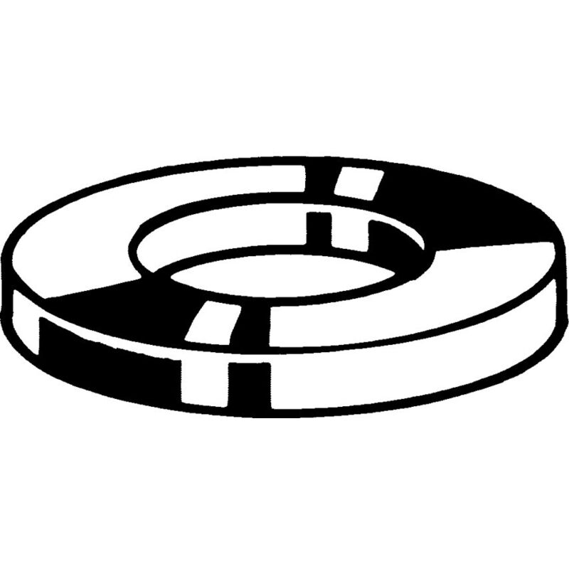 8MM Clevis Pin Washer - Steel -bzp din 1440- you get 100 - Qualfast