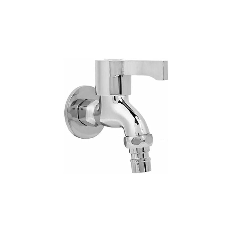 Soleil - Washing machine faucet Outdoor Faucet G1/2 Copper Laundry Bathroom Washing Machine Wall Mounted Water Tap Single Cold Water Tap Single Tap