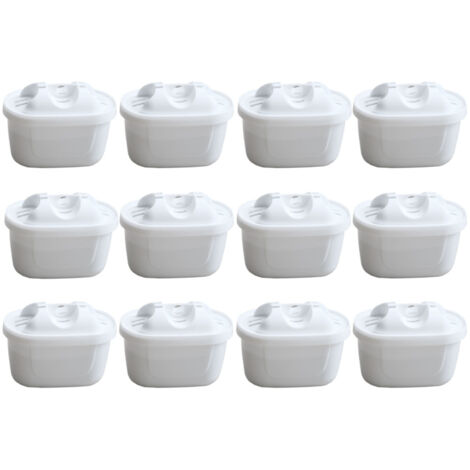 Wasser-Filter ersetzen Brita Maxtra, AquaCrest AQK-07, Anna Duomax, Bosch Tassimo, AmazonBasics, uvm. für Wasserfilter-Kannen - 12 Stück