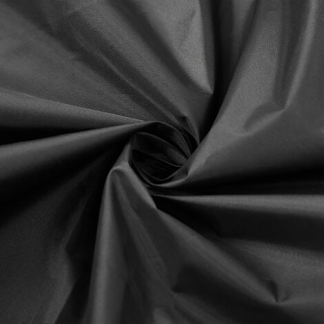 Wasser- und staubdichte Schaukelstuhlabdeckung, Schwarz, Silber, Polyester 190, Größe: 191 x 120 cm, 4 Befestigungspads