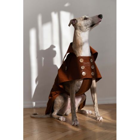 Wasserabweisender Hundemantel – Schokoladenbraun 3