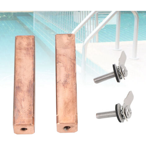 [Wasseraufbereitungselektrode] Kupferelektroden für die Schwimmbadionisierung, 185 g (6,53 oz), 2er-Set