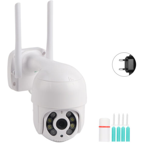 Wasserdichte 2-Zoll-PTZ-Mini-Dome-Kamera, 1080p, WLAN, 8 LEDs, Sicherheitsüberwachung, kompatibel mit Icsee