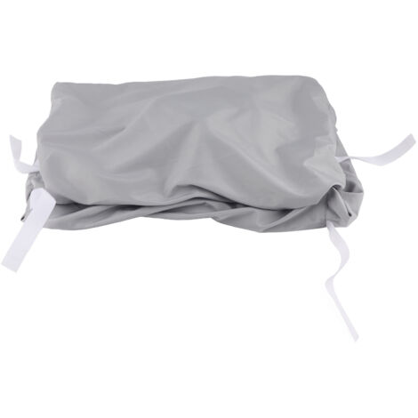 Wasserdichte Abdeckung 79 x 53 x 50,8 cm für Hundezwinger im Freien, Sonnenschutz für Hundekäfige, grau