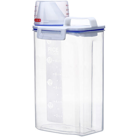 Wasserdichte, abgestufte, transparente Küchenaufbewahrungsbox aus Kunststoff