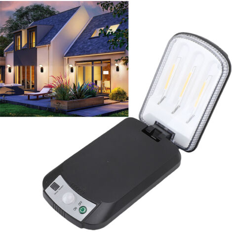 Wasserdichte ABS-Solarwandleuchte 84x44x144mm mit Fernbedienung für Terrasse oder Garten