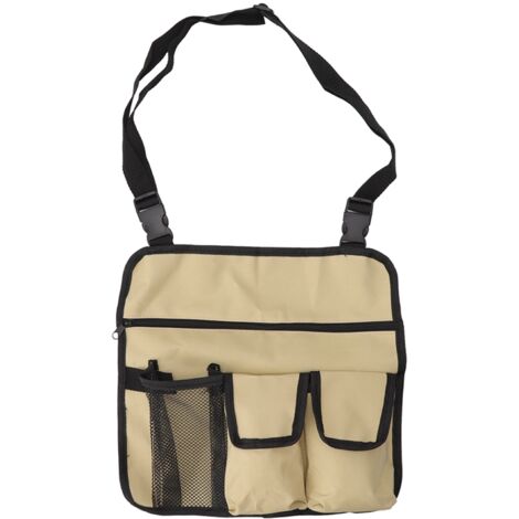 Wasserdichte Aufbewahrungstasche für Campingstühle, aus tragbarem Oxford-Canvas mit verstellbarer Seitentasche für Strand und Outdoor-Aktivitäten, Farbe Khaki.