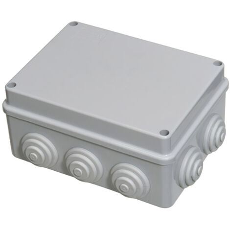 Wasserdichte Box mit rechteckiger Oberfläche mit IP55/IK08-Kegeln 150x110x70mm mit Verschlussdeckel mit Schrauben aus Thermoplas