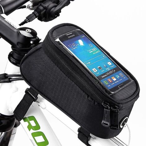 Wasserdichte Fahrrad-Handyhalterung, Schwarz, 1 Stück, transparenter Touchscreen