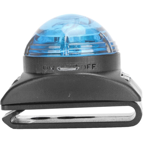 Wasserdichte LED-Hundeleuchte – Sicherheitslichthalsband mit Clip für die Nacht (Blau)