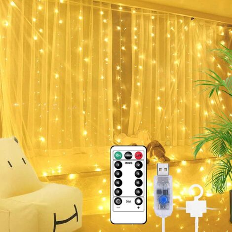 Wasserdichte LED-Lichterkette für Fenster – Funkelnde Dekoration für Schlafzimmer, Balkon oder Zelt