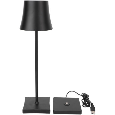 Wasserdichte LED-Schreibtischlampe mit magnetischem Ladeanschluss und stufenloser Dimmfunktion