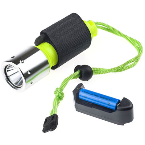 Wasserdichte LED-Tauchlampe aus Aluminiumlegierung, leistungsstark und tragbar für die Unterwassererkundung