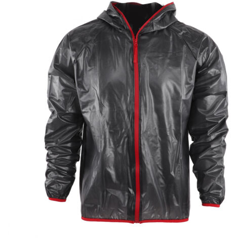 Wasserdichte Regenjacke mit reflektierendem Gürtel für Outdoor-Arbeit, Radfahren und Sport – Größe XL