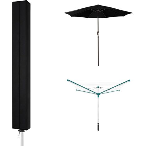 Wasserdichte Regenschirm-Trockner-Abdeckung, 160 x 15 x 15 cm, 210d Oxford-Trockner-Abdeckung, UV- und winterbeständig, mit Reißverschluss und Kordelzug