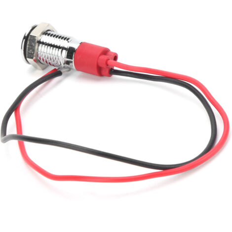 Wasserdichte rote 8-mm-LED-Anzeigeleuchte mit Kabel zur Signalisierung