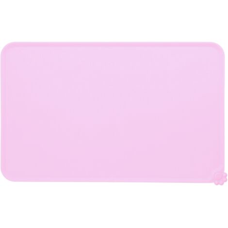Wasserdichte, rutschfeste Futtermatte für Haustiere (Rosa)