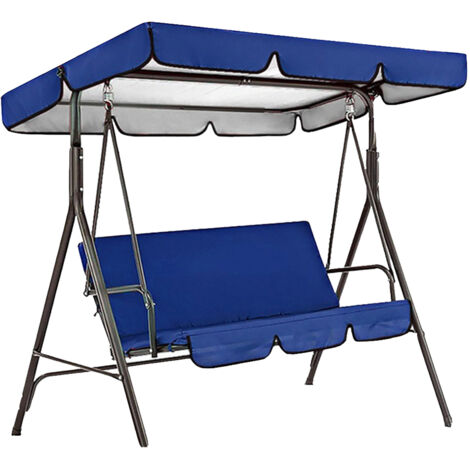 Wasserdichte Schaukelabdeckung aus Oxford 190T-Gewebe, Sonnenschutz für Garten und Terrasse, Blau
