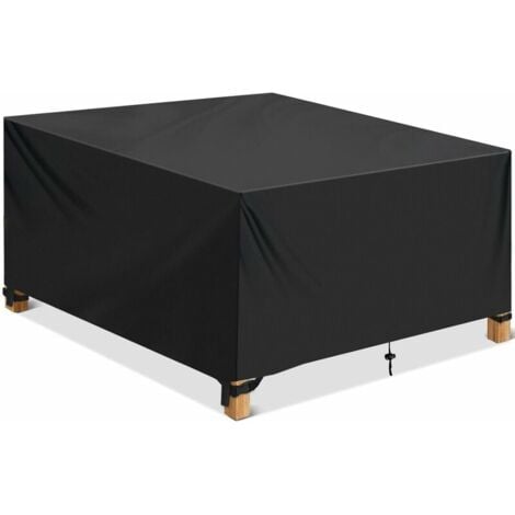 Wasserdichte Schutzhülle für Gartenmöbel 420D 150 x 150 x 75 cm, Gartenmöbelabdeckung, UV-beständiges Oxford-Gewebe für Tisch, Stuhl, Sofa