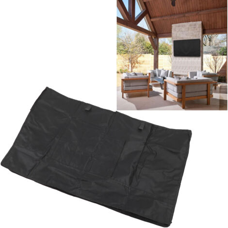 Wasserdichte Schutzhülle für Outdoor-TV, wetterfestes PVC 600D, 40–43 Zoll, mit Aufbewahrungstasche