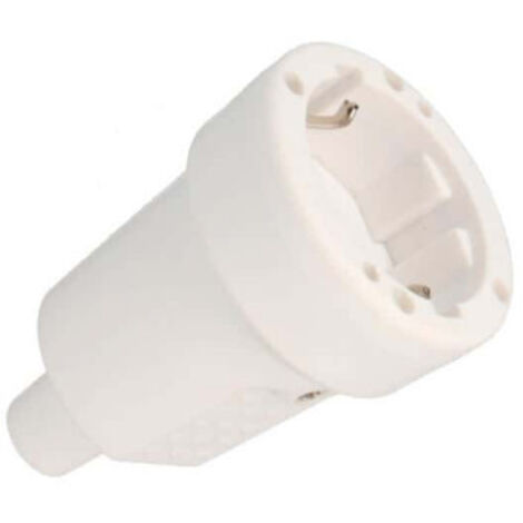 Wasserdichte Steckdose EDM weißer Gummi IP44 R42101