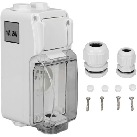 Wasserdichte Steckdose mit Wippschalter – Französischer Standard 250 V 16 A