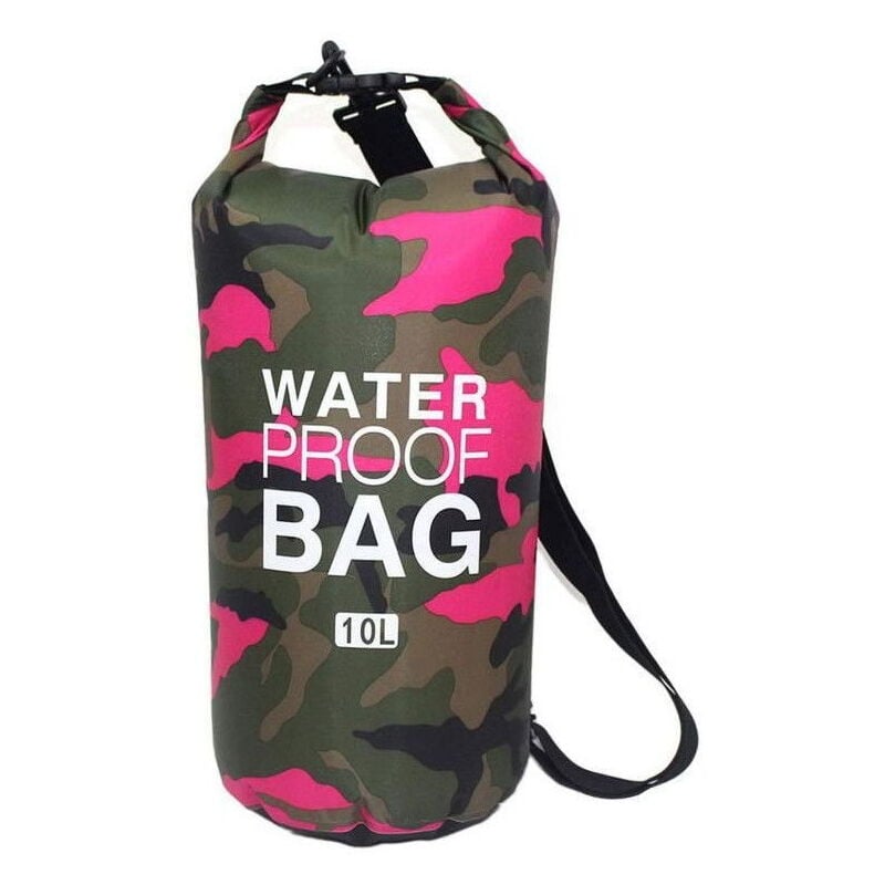 Image of Northix - Wasserdichte Tasche 10 l, Camouflage - Rosa