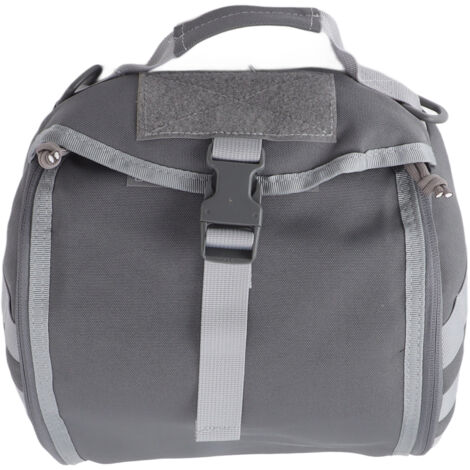 Wasserdichte Tasche für Motorrad-/Fahrradhelm, wasserdichtes Nylon, ideal für Camping und Wandern, grau