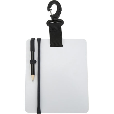 Wasserdichte Tauchertafel mit Stift – Kompakte Unterwasser-Schreibtafel 127 x 153 mm – Tauchausrüstung