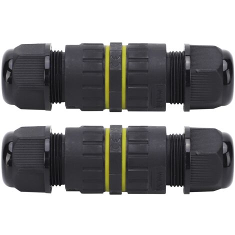 Wasserdichte und feuerfeste Kabelverschraubung – 2 Stück, 2 Pins, IP68, M162P (3,5–7 mm)