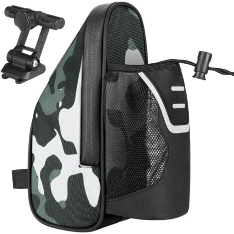 Wasserdichte und reflektierende Satteltasche mit Flaschenhalter für Mountainbikes und Rennräder