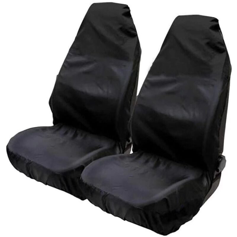Image of ZVD - Universelle, wasserdichte Autositzbezüge (2er-Pack) – Schwarz, 132 x 54 cm
