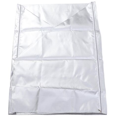 Wasserdichte, UV-beständige Schutzhülle für Waschmaschine und Trockner aus silberfarbenem Polyester, ideal für die Wäsche.