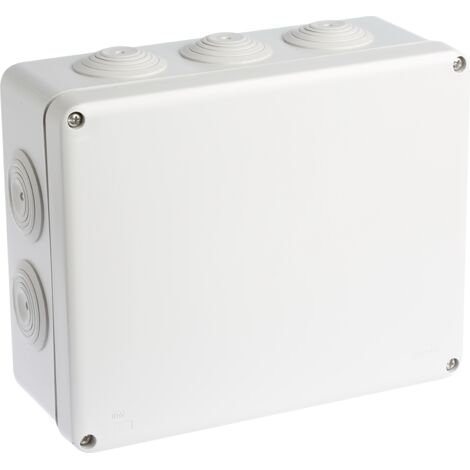 Wasserdichte Verteilerdose mit verstärkter UV-Beschichtung - IP55 - SUM'OHM 210x170x80 - 10 Anschlüsse