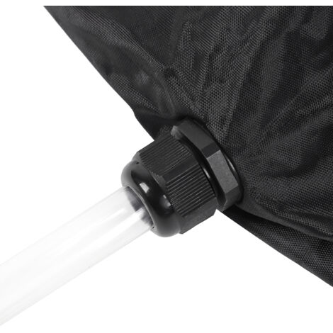 Wasserdichte Wasch- und Schutzhülle für wandmontierte Klimaanlagen, elastisches Oxford-Nylon, 115 cm, Schwarz [1 Stück]