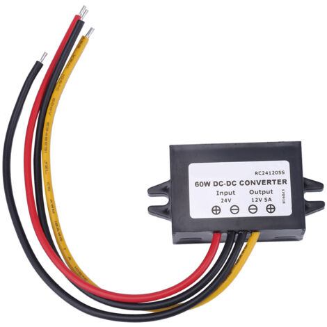 Wasserdichter 24V-auf-12V-Abwärtswandler, 5A, 60W, IP68 für Fahrzeuge
