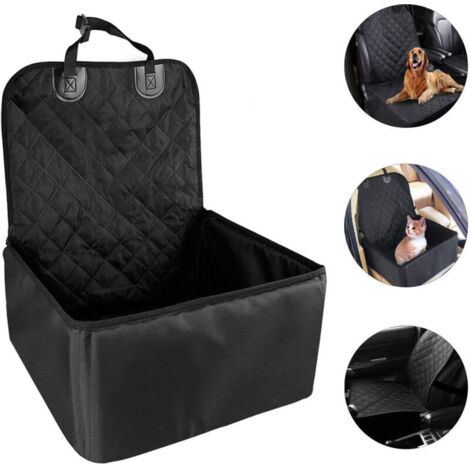 Wasserdichter Hundeautositz aus Oxford-Gewebe – Maße 50 x 50 x 58 cm – Inklusive Sicherheitsleine – Tragetasche – Jormftte