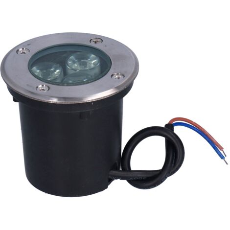 Wasserdichter LED-Bodeneinbaustrahler aus Edelstahl, warmes Licht für Parks, Plätze und Wege, 24 V