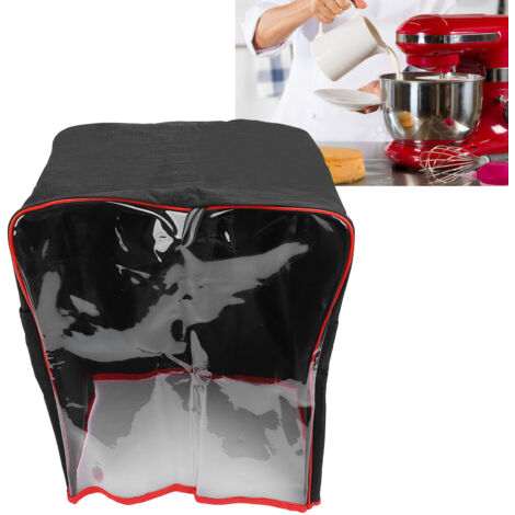 Wasserdichter Oxford-Mixerdeckel mit transparenter Vorderseite und Aufbewahrungstaschen [45x30x55cm]