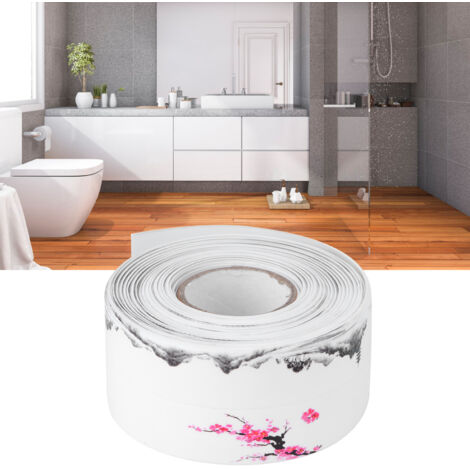 Wasserdichter PVC-Acryl-Klebestreifen 38 mm x 3,8 m für Küchen- und Badezimmerabdichtungen