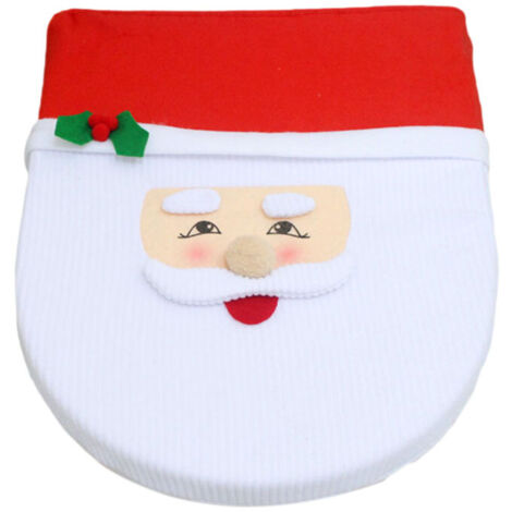 Wasserdichter, schimmelresistenter Toilettensitz und Spülkastendeckel mit Weihnachtsmuster
