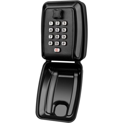 BEIJIYI Wasserdichter, sicherer Schlüsselkasten, wandmontierter Schlüsselkasten mit 12-stelligem Code, Schlüsselkasten für den Außenbereich, großer sicherer Schlüsselkasten für Zuhause, Airbnb, Schule, Fabrik