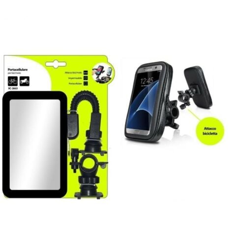 RZAHUAHU Fahrrad Handyhalter, Motorrad-Lenker-Handyhalter, wasserdicht mit  360 Grad Drehung, mit TPU-Folie für Touchscreen, für